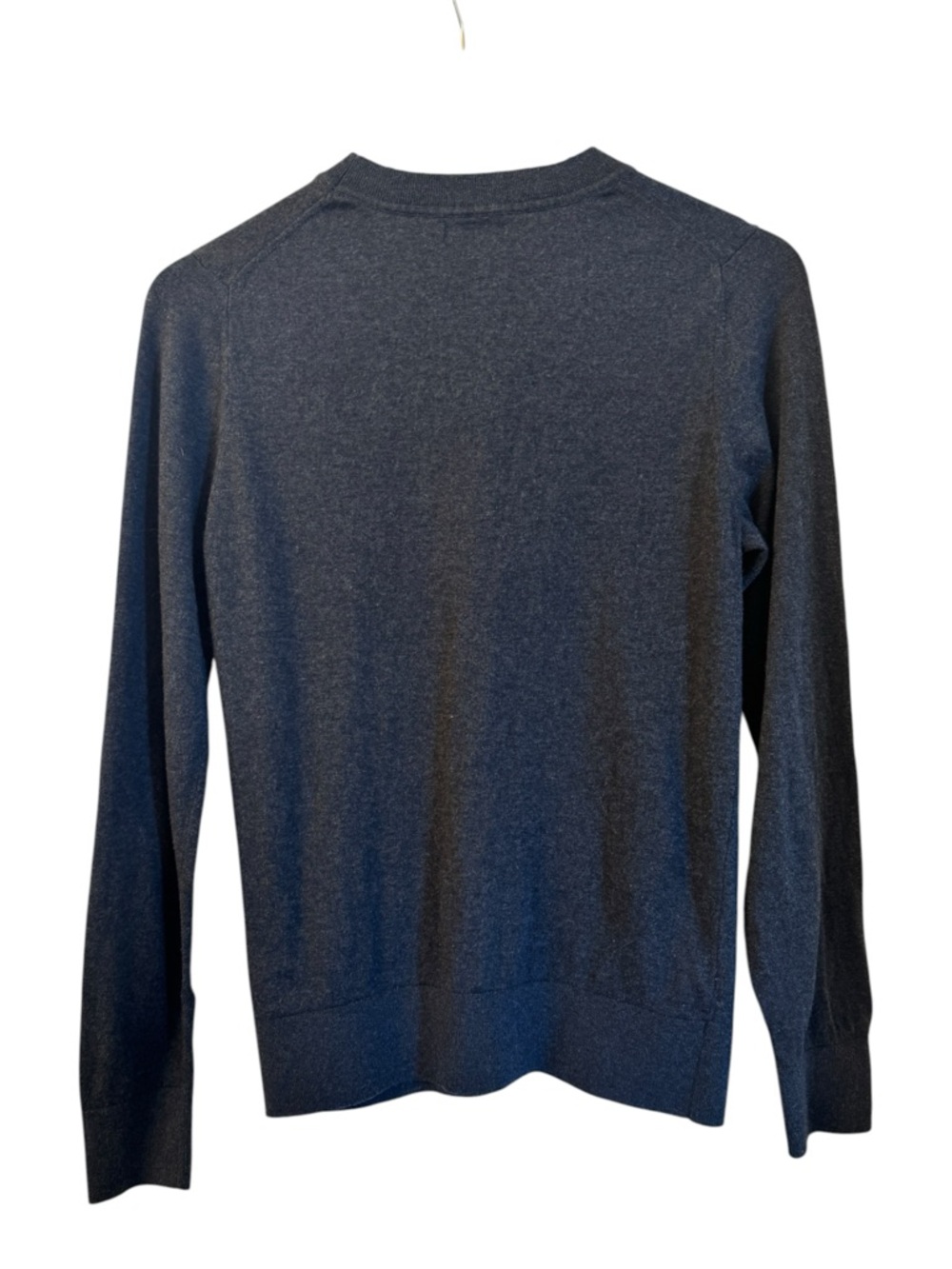 Quince Lightweight Cotton Cashmere Crew Sweater - Charcoal (Medium) - Picture 2 of 4